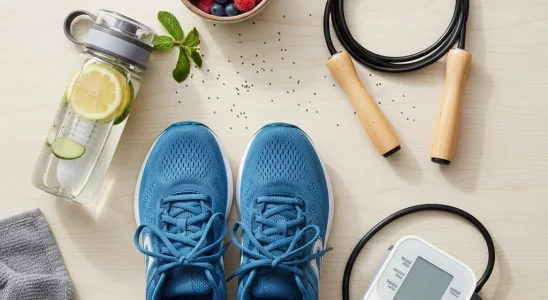 Healthy lifestyle items for lowering blood pressure