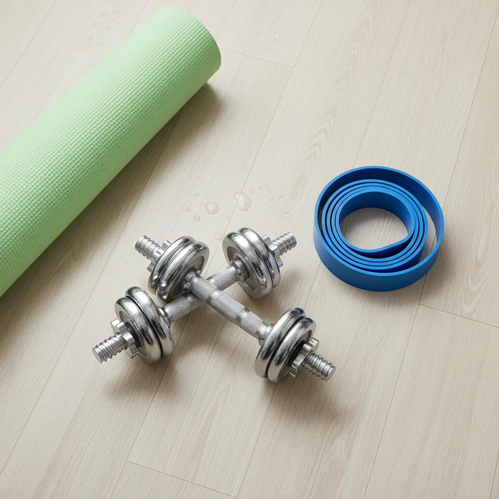 Essential home workout equipment for beginner strength training