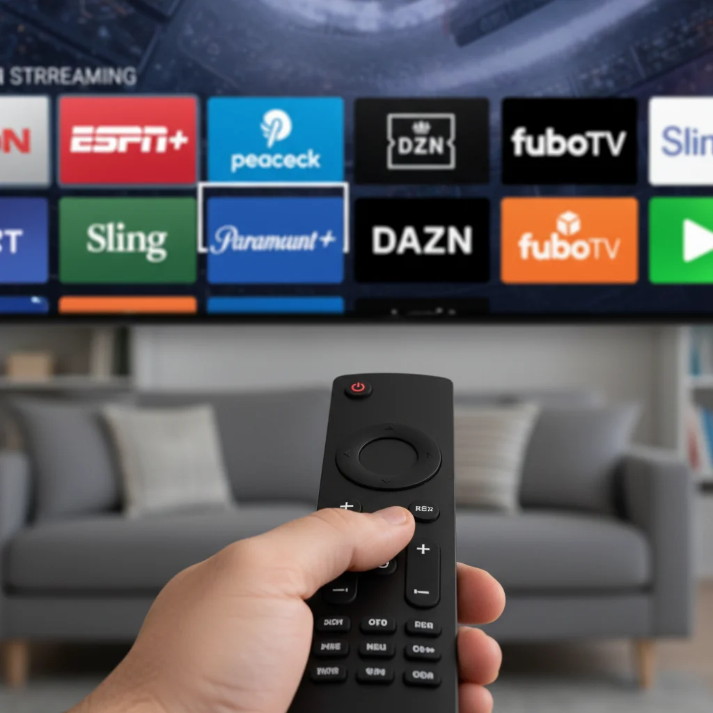 Navigating sports streaming apps on smart TV