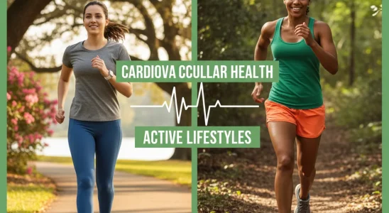 Split image of a walker and a runner symbolizing cardiovascular exercise choices.