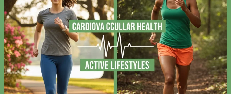 Split image of a walker and a runner symbolizing cardiovascular exercise choices.
